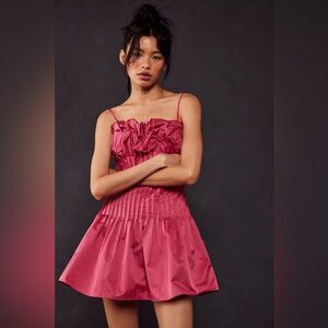 NWOT Free People Cocktail Rose Bud Mini Dress Size 0